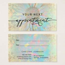 tarjeta de cita de faux Relieve metalizado sunflow