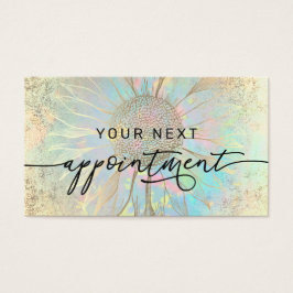 tarjeta de cita de faux Relieve metalizado sunflow