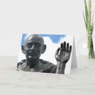 Tarjeta de cita de Gandhi - Sea el cambio...