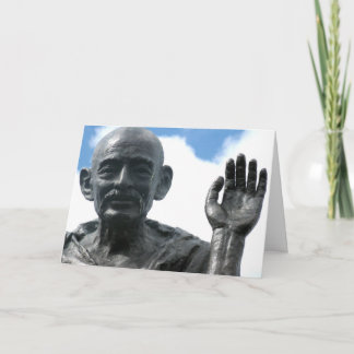 Tarjeta de cita de Gandhi - Sea el cambio...