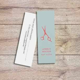 Tarjeta de cita de hairstylist Guay Blue Salmon