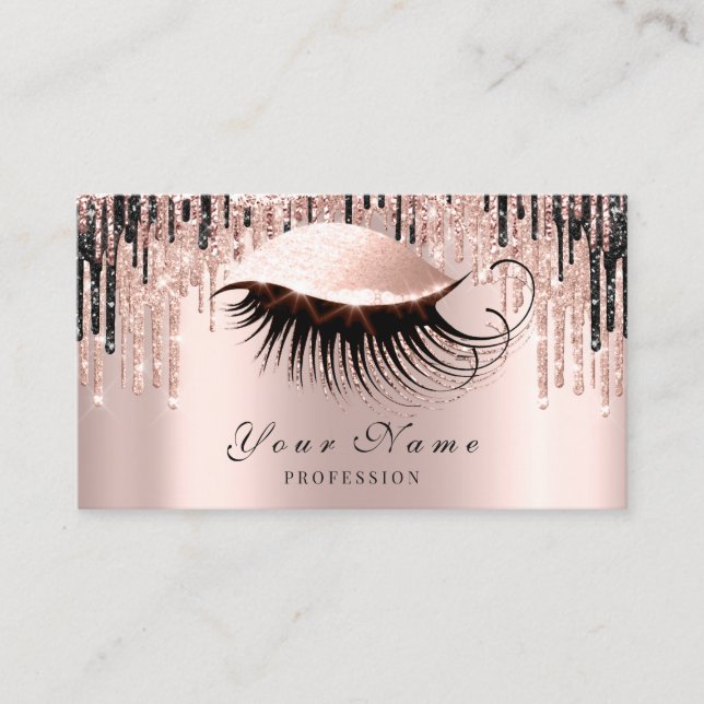 Tarjeta de cita de los ojos de los artistas de maq (Anverso)