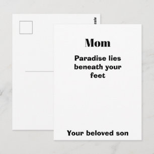 Tarjeta de cita de mamá regalo para mamá