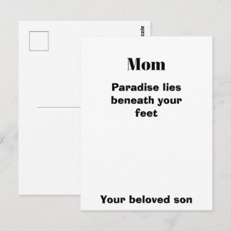 Tarjeta de cita de mamá regalo para mamá