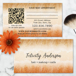 Tarjeta de Cita de Maquillaje de Uñas y Belleza de
