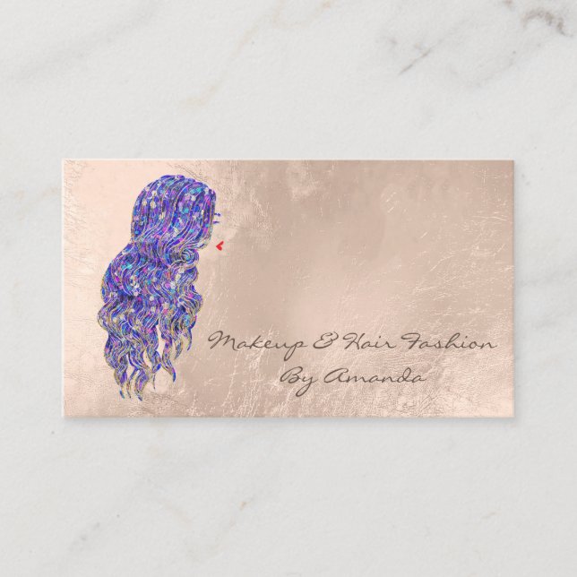 Tarjeta de cita de maquillaje Hairdresser Lash Mer (Anverso)