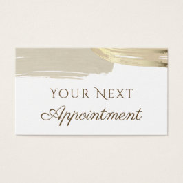 Tarjeta de cita de pincel de pintura dorada