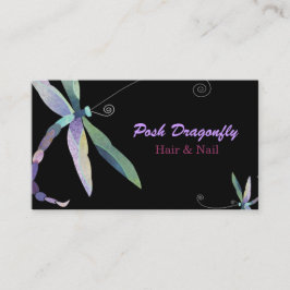 Tarjeta de cita de Posh Dragonfly Hair Salon