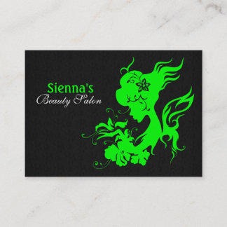 Tarjeta de cita de salón de belleza (Lime)