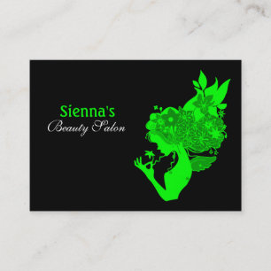 Tarjeta de cita de salón de belleza (Lime)