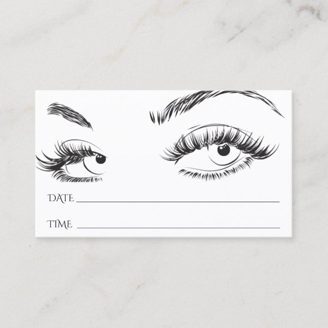 Tarjeta de cita de salon de Brows Microblading (Anverso)