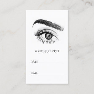 Tarjeta de cita de salon de Brows Microblading