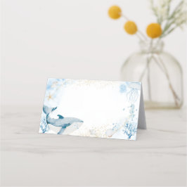 Tarjeta de cita de verano pronto azul océano
