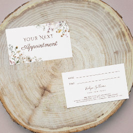 Tarjeta de cita de Wildflowers
