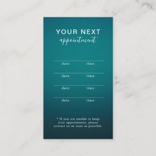 Tarjeta de Cita del Salón de Belleza Simple y Eleg