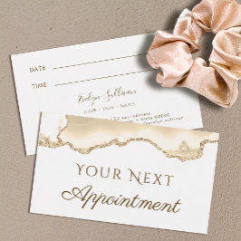 Tarjeta de cita Delicate Peach Agate