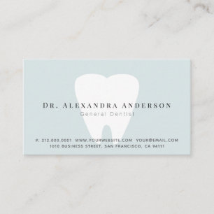Tarjeta de cita Dentist Light Blue