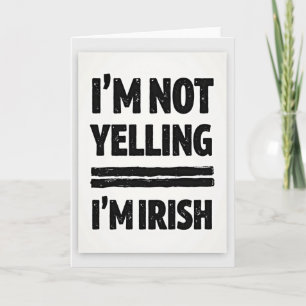 Tarjeta de cita divertida irlandesa