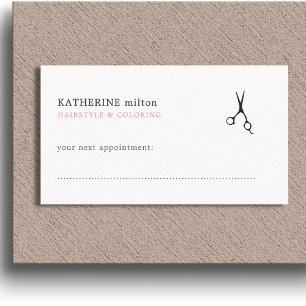 Tarjeta de cita elegante y simple de pelo limpio