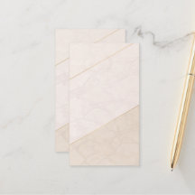 Tarjeta de cita en blanco elegante – Marfil y dora