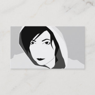 tarjeta de cita encapuchada