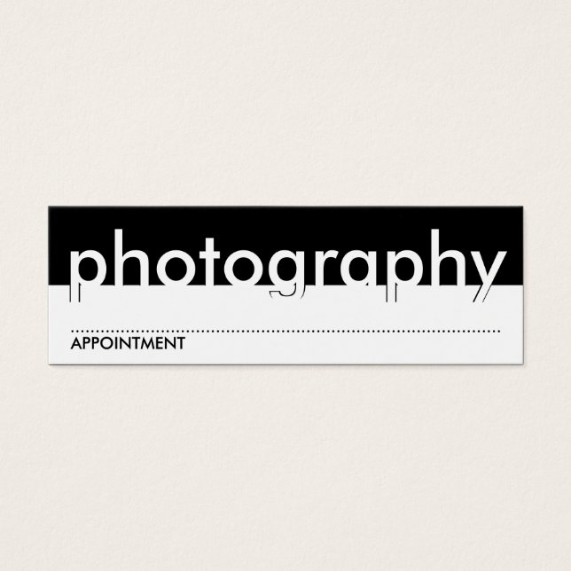 tarjeta de cita fotográfica (Frente)