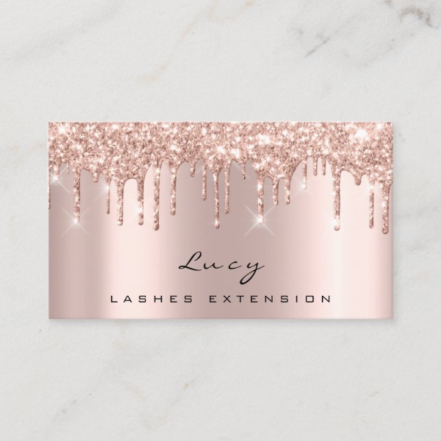 Tarjeta de cita latigazos Purpurinas Dris Chispas  (Anverso)