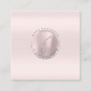 Tarjeta de cita Logotipo de Purpurina de Electroli