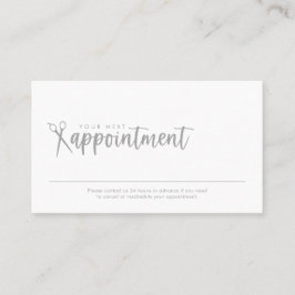 Tarjeta de cita mínima de Hair Stylist
