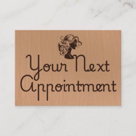 Tarjeta de cita minimalista elegante en el salón