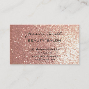 Tarjeta de cita moda elegante rosa de oro purpurin