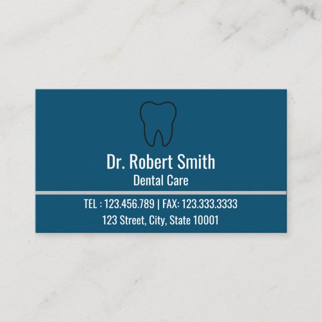Tarjeta de cita moderna de Dentista Profesional Az (Anverso)