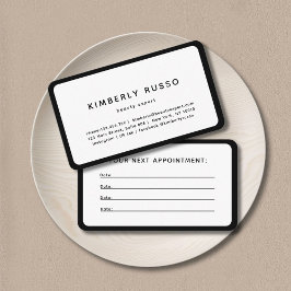 Tarjeta de cita moderna, moderna y de moda