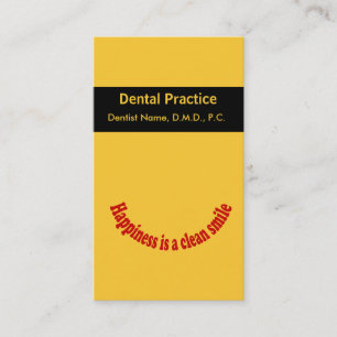 Tarjeta de cita para atención oral de dentista