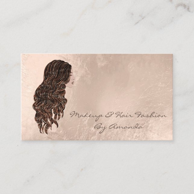 Tarjeta de cita para maquillaje Hairdresser Stylis (Anverso)