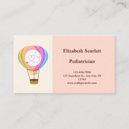 Tarjeta de cita para pediatras con encanto