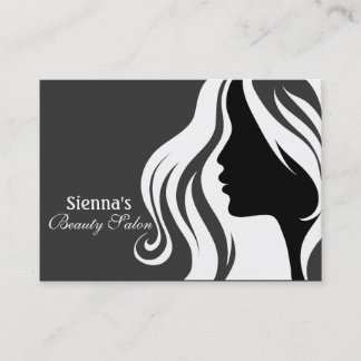 Tarjeta de cita para peluquero (blanco)
