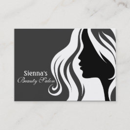 Tarjeta de cita para peluquero (blanco)