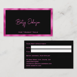 Tarjeta de cita para Relieve metalizado de Faux Bl