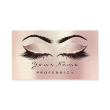 Tarjeta de cita para Rosa Makeup Eye Lash Pearls R