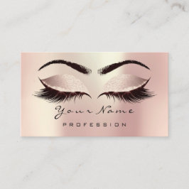 Tarjeta de cita para Rosa Makeup Eye Lash Pearls R