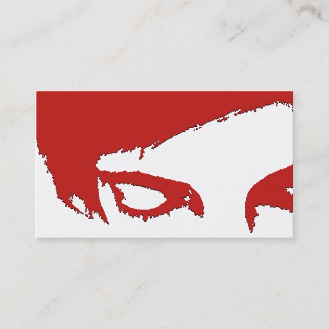tarjeta de cita para salón : estilo emo (Anverso)