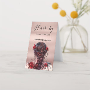 Tarjeta de cita plegada Hair Salon