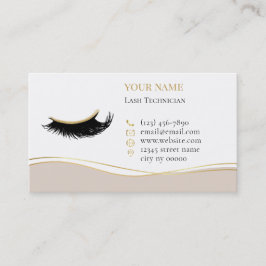 Tarjeta de cita previa para Luxury Lashes