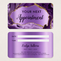 Tarjeta de cita Purple Agate