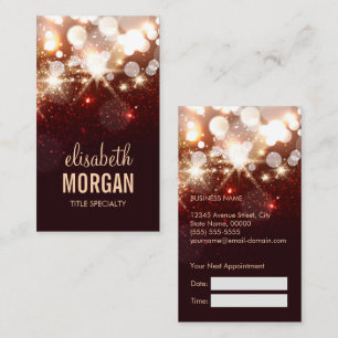 Tarjeta de cita - Purpurina de moda moderna Sparkl