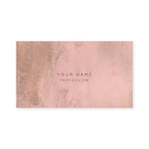 Tarjeta de cita Rosa Gold Pink Rubor