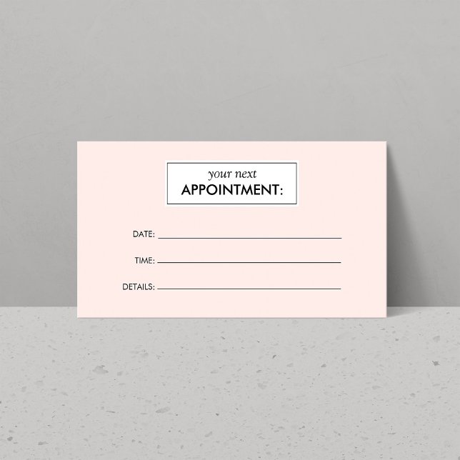 Tarjeta de cita rosa simple (Subido por el creador)
