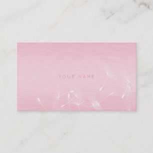 Tarjeta de cita siguiente Dandelion Pink Therapist