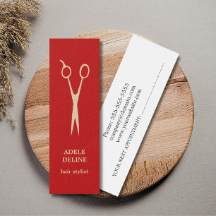 Tarjeta de cita simple de Guay Red Hair Stylist